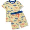 Lands’ End Boys Short Sleeve Tee and Shorts Pajama Set(Skeleton Dinos)