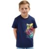 Lands’ End Boys’ Soft Cotton Short Sleeve Graphic T-Shirt(Blue)