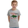 Lands’ End Boys’ Soft Cotton Short Sleeve Graphic T-Shirt(Grey Heather)