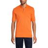 Lands’ End Essentials Men’s Long Sleeve All Day Comfort Polo Shirt – 100% Cotton Won’t Shrink Pill Fade(Orange Spice)