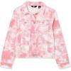 Lands’ End Girls Denim Jacket(Pink Tie Dye)