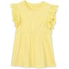 Lands’ End Girls Flutter Sleeve Tiered Peasant Top(Limelight)