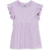 Lands’ End Girls Flutter Sleeve Tiered Peasant Top(Pastel Lilac)