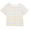 Lands’ End Girls Meet and Greet Pocket Tee(Colorful Stripe)