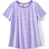 Lands’ End Girls Short Sleeve Performance Tee(Lavender Mist Space Dye)