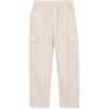 Lands’ End Girls Woven Pull On Utility Cargo Pants(Putty)