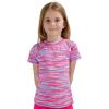 Lands’ End Kids Boys and Girls Swimwear UPF 50 Short Sleeve Rash Guard Shirt (XXS-XL)(Neon Purple 1)