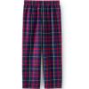 Lands’ End Kids Flannel Pajama Pants(Red/Dark Navy Multi Plaid)