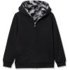 Lands’ End Kids Husky Reversible Sherpa Fleece Hoodie(Diagonal Camo/Black)