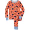 Lands’ End Kids Pattern Snug Fit Pajama Set(Orange Comic Dinos)