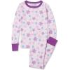 Lands’ End Kids Pattern Snug Fit Pajama Set(Orchid Ice Snowflakes)