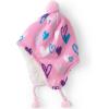 Lands’ End Kids Peruvian Hat(Prism Pink Doodle Heart)