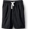 Lands’ End Kids Pull On Chambray Elastic Waist Shorts(Black)