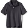Lands’ End Kids School Uniform Polo – 100% Cotton Comfort That Lasts All Year, Easy-Care, Short Sleeve(Black)