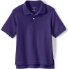 Lands’ End Kids School Uniform Polo – 100% Cotton Comfort That Lasts All Year, Easy-Care, Short Sleeve(Deep Purple)