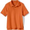 Lands’ End Kids School Uniform Polo – 100% Cotton Comfort That Lasts All Year, Easy-Care, Short Sleeve(Orange Spice)