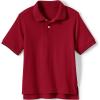 Lands’ End Kids School Uniform Polo – 100% Cotton Comfort That Lasts All Year, Easy-Care, Short Sleeve(Red)