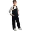 Lands’ End Kids Squall Waterproof Iron Knee Bib Snow Pants(Black)