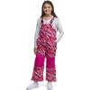 Lands’ End Kids Squall Waterproof Iron Knee Bib Snow Pants(Dark Pink)