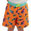 Lands’ End Little Boys’ Swimwear UPF 50 Mesh Liner Swim Trunks (XXS-S)(Neon Orange)