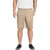 Lands’ End Men’s 11″ Comfort Waist Comfort First Stretch Chino Shorts(Khaki)