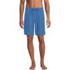 Lands’ End Men’s 9 Inch Packable Cargo Swim Shorts(Mariner Blue)