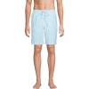 Lands’ End Men’s 9″ Volley Hydroliner Swim Trunks(Light Blue Scales)
