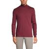 Lands’ End Men’s American-Grown Supima Cotton Mock Turtleneck Shirt(Rich Burgundy)