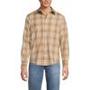 Lands’ End Men’s Coastal Flannel(Desert Tan Plaid)