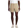 Lands’ End Men’s Comfort Waist 6″ No Iron Chino Shorts(Khaki)