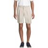 Lands’ End Men’s Comfort Waist Pleated 9″ No Iron Chino Shorts(Light Stone)