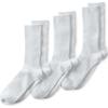 Lands’ End Men’s Crew Socks 3 Pack(White)