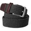 Lands’ End Men’s Elastic Braid Belt(Black)