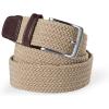 Lands’ End Men’s Elastic Braid Belt(Khaki)