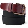 Lands’ End Men’s Elastic Surcingle Belt(Black)