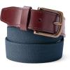 Lands’ End Men’s Elastic Surcingle Belt(Radiant Navy)