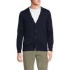 Lands’ End Men’s Fine Gauge Cotton Cardigan(Radiant Navy)