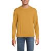 Lands’ End Men’s Fine Gauge Cotton Crew Neck Sweater(Dijon Gold)
