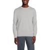 Lands’ End Men’s Fine Gauge Cotton Crew Neck Sweater(Gray Heather)