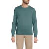 Lands’ End Men’s Fine Gauge Cotton Crew Neck Sweater(Tourmaline)