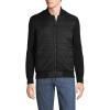 Lands’ End Men’s Insulated Sweater Jacket(Black)