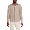 Lands’ End Men’s Long Sleeve Linen Shirt(Rich Camel)