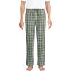 Lands’ End Men’s Poplin Pajama Pants(Forest Moss Plaid)