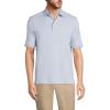Lands’ End Men’s Short Sleeve American-Grown Supima Cotton Polo Shirt(Soft Blue Haze)