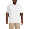 Lands’ End Men’s Short Sleeve Comfort-First Mesh Polo Shirt(White)