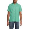 Lands’ End Men’s Short Sleeve Sail Rigger Shirt(Bay Water Green)