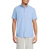 Lands’ End Men’s Short Sleeve Sail Rigger Shirt(Blue)