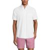 Lands’ End Men’s Short Sleeve Seersucker Shirt(White)