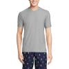 Lands’ End Men’s Short Sleeve Swim Tee Rash Guard(Gray Heather)