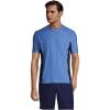 Lands’ End Men’s Short Sleeve Swim Tee Rash Guard(Light Blue)